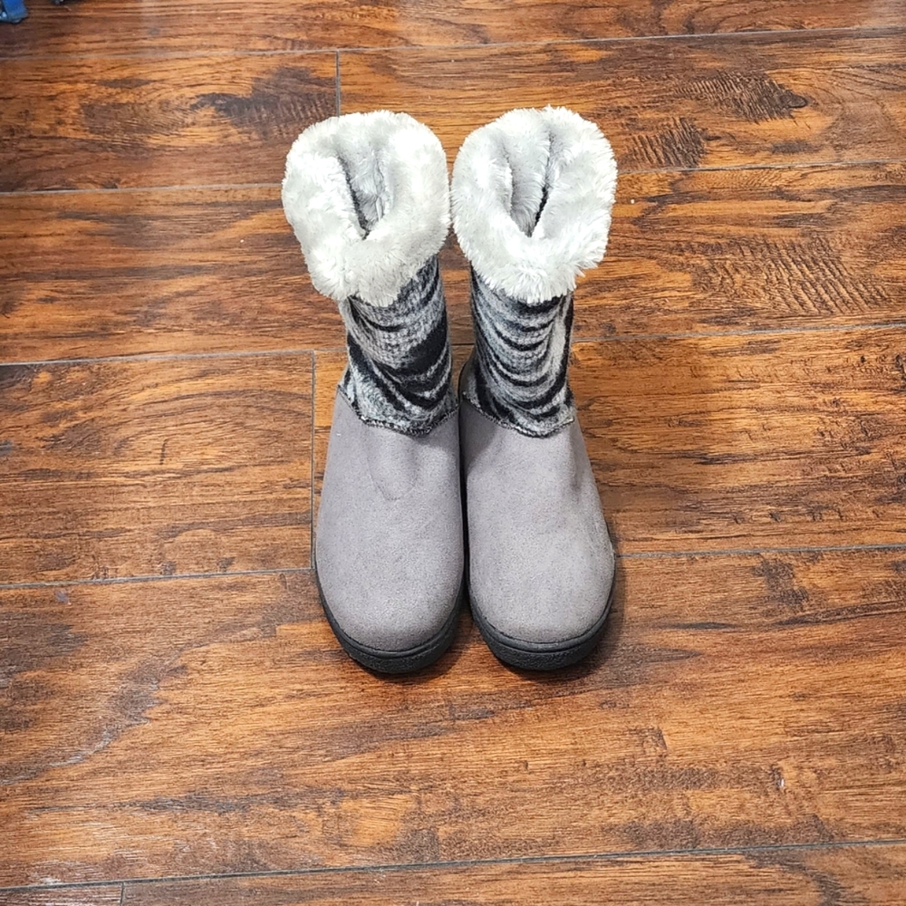 Gander Mountain Snow Trekker Grey Winter Boots Size 6